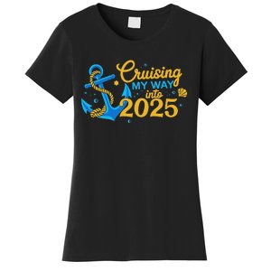 Cruising My Way Into 2025 Happy New Year 2025 Anchor Women's T-Shirt