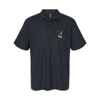 Crescent Moon With Shooting Star Tarot Card Softstyle Adult Sport Polo