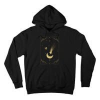 Crescent Moon With Shooting Star Tarot Card Tall Hoodie