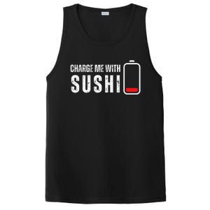 Charge Me With Sushi Funny Sushi Lover PosiCharge Competitor Tank