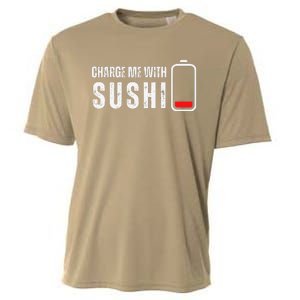 Charge Me With Sushi Funny Sushi Lover Cooling Performance Crew T-Shirt