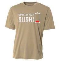 Charge Me With Sushi Funny Sushi Lover Cooling Performance Crew T-Shirt