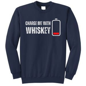 Charge Me With Whiskey Funny Whisky Drinking Lover Sweatshirt