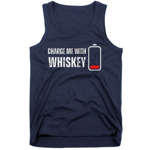 Charge Me With Whiskey Funny Whisky Drinking Lover Tank Top