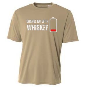 Charge Me With Whiskey Funny Whisky Drinking Lover Cooling Performance Crew T-Shirt