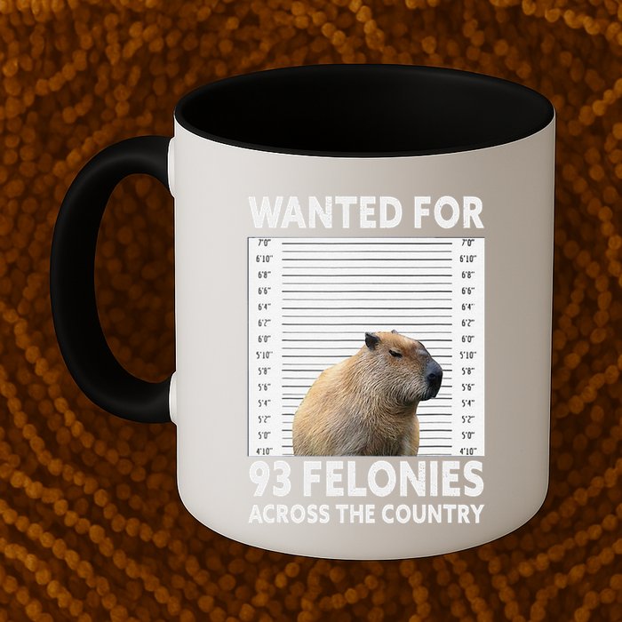 Capybara Mugshot Wanted For 93 Felonies Across The Country Mug