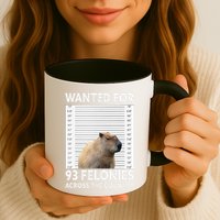 Capybara Mugshot Wanted For 93 Felonies Across The Country Mug