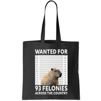 Capybara Mugshot Wanted For 93 Felonies Across The Country Bag