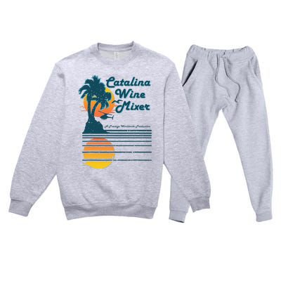 Catalina Mixer Wine Premium Crewneck Sweatsuit Set