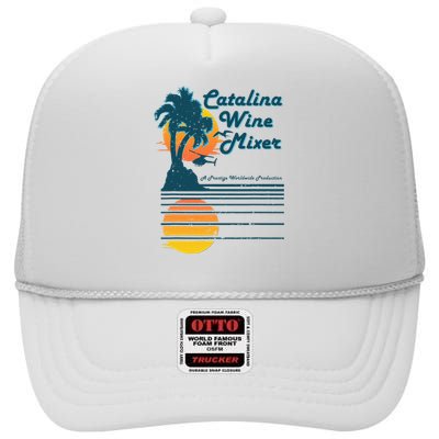 Catalina Mixer Wine High Crown Mesh Back Trucker Hat