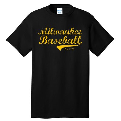 Classic Milwaukee Wisconsin Baseball Fan Tall T-Shirt