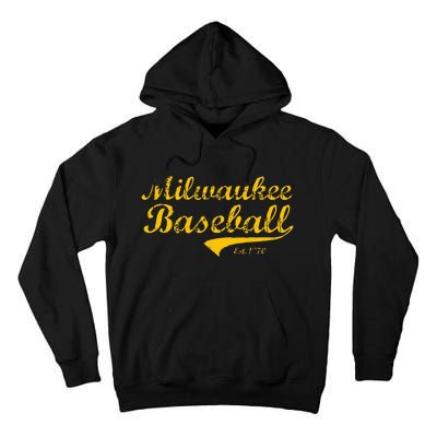 Classic Milwaukee Wisconsin Baseball Fan Tall Hoodie