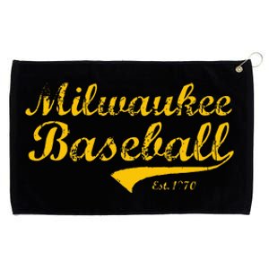 Classic Milwaukee Wisconsin Baseball Fan Grommeted Golf Towel