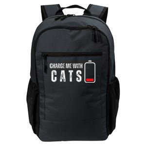 Charge Me With Cats Funny Cat Kitten Lover Daily Commute Backpack