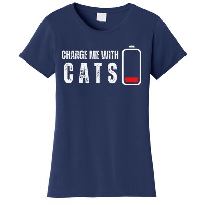 Charge Me With Cats Funny Cat Kitten Lover Women's T-Shirt