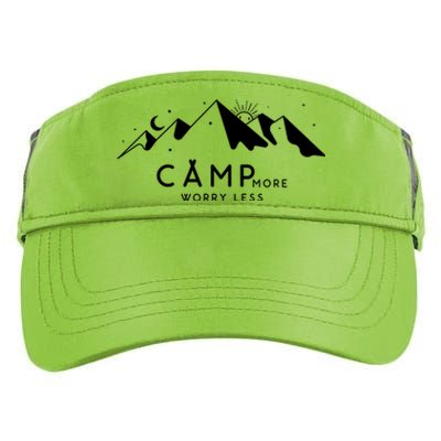 Camp More Worry Less Mountain Nature Adult Drive Performance Visor