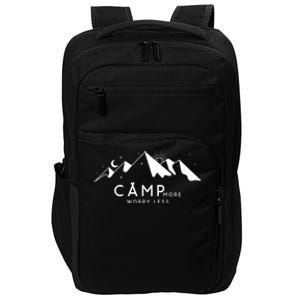 Camp More Worry Less Mountain Nature Impact Tech Backpack