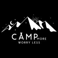 Camp More Worry Less Mountain Nature Flatbill Hat