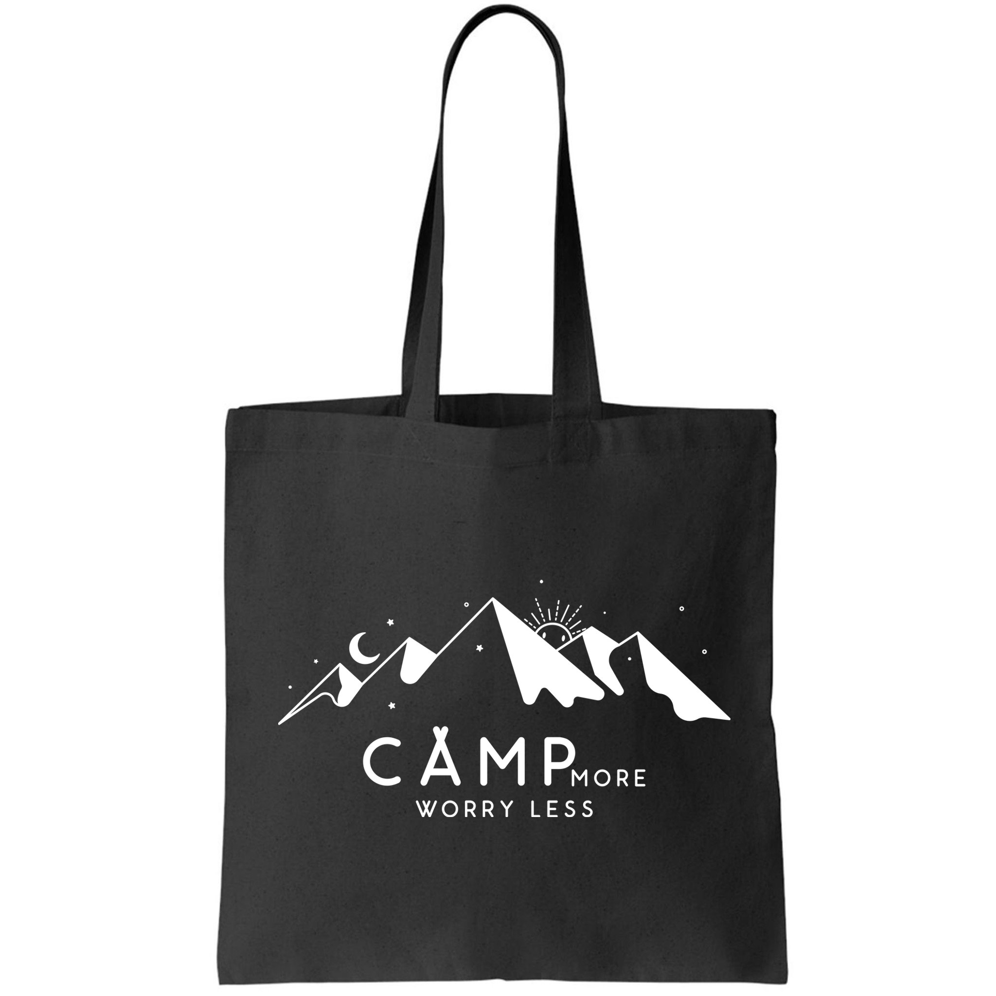 Camp More Worry Less Mountain Nature Bag
