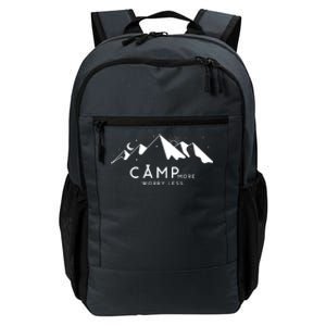 Camp More Worry Less Mountain Nature Daily Commute Backpack