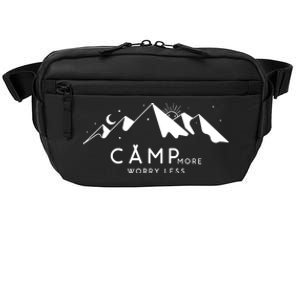 Camp More Worry Less Mountain Nature Crossbody Pack