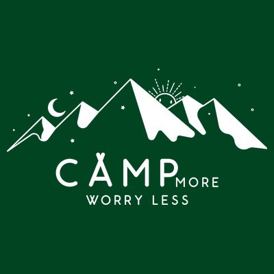 Camp More Worry Less Mountain Nature T-Shirt