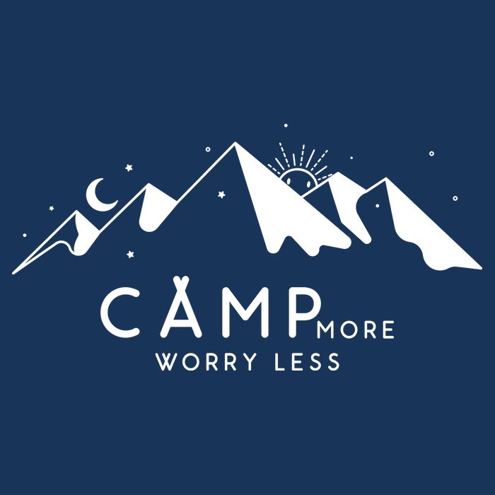 Camp More Worry Less Mountain Nature Infant Baby Jersey Bodysuit