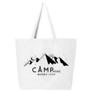 Camp More Worry Less Mountain Nature 25L Jumbo Tote