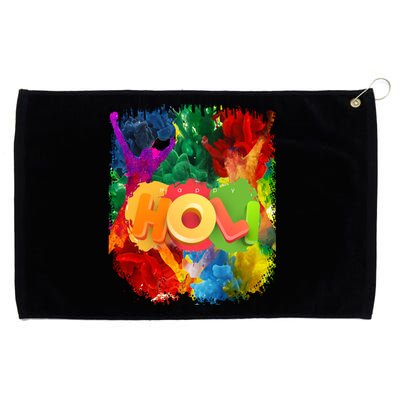 Color Mashup Wild Celebrations Happy Holi Meaningful Gift Grommeted Golf Towel