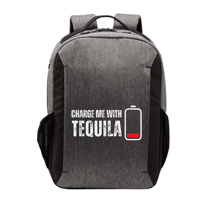 Charge Me With Tequila Funny Tequila Drinking Lover Vector Backpack