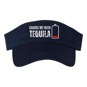 Charge Me With Tequila Funny Tequila Drinking Lover Valucap Bio-Washed Visor