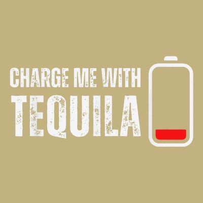 Charge Me With Tequila Funny Tequila Drinking Lover T-Shirt