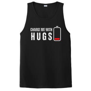 Charge Me With Hugs Funny Hug Lover PosiCharge Competitor Tank