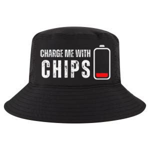 Charge Me With Chips Funny Snacks Chips Lover Cool Comfort Performance Bucket Hat