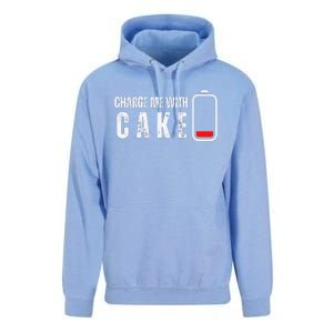 Charge Me With Cake Funny Cake Sweets Lover Unisex Surf Hoodie