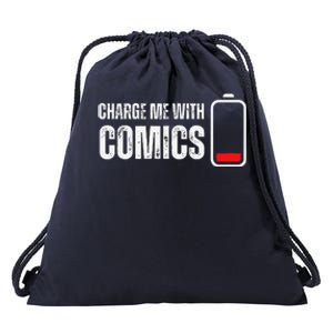 Charge Me With Comics Funny Comic Lover Drawstring Bag