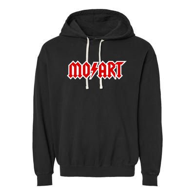 Classical Music Wolfgang Amadeus Mozart Music Hard Rock Logo Garment-Dyed Fleece Hoodie