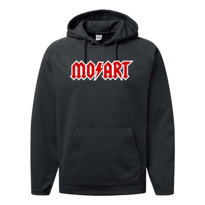 Classical Music Wolfgang Amadeus Mozart Music Hard Rock Logo Performance Fleece Hoodie