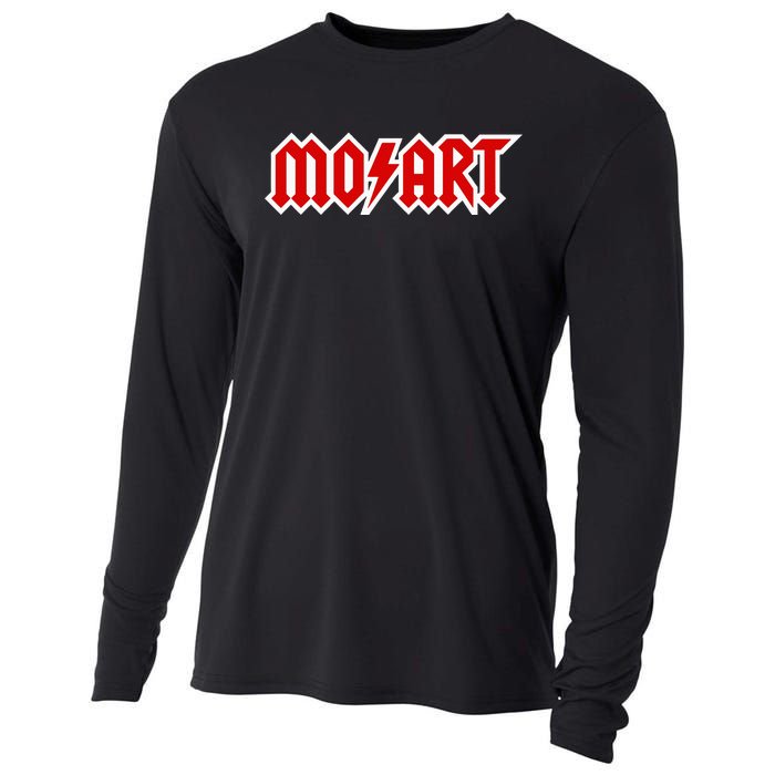 Classical Music Wolfgang Amadeus Mozart Music Hard Rock Logo Cooling Performance Long Sleeve Crew