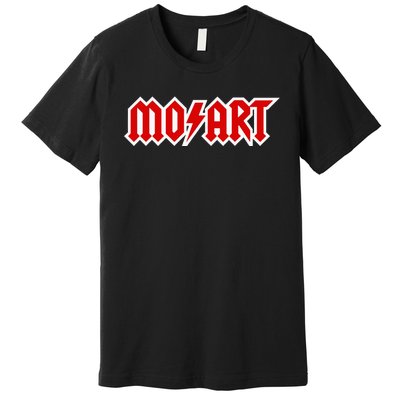 Classical Music Wolfgang Amadeus Mozart Music Hard Rock Logo Premium T-Shirt