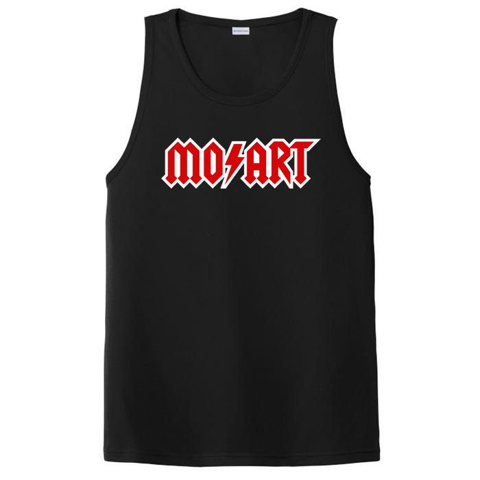 Classical Music Wolfgang Amadeus Mozart Music Hard Rock Logo PosiCharge Competitor Tank