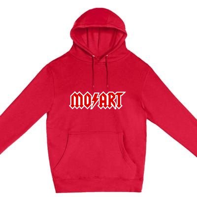 Classical Music Wolfgang Amadeus Mozart Music Hard Rock Logo Premium Pullover Hoodie