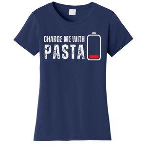 Charge Me With Pasta Funny Noodle Spaghetti Lover Women's T-Shirt