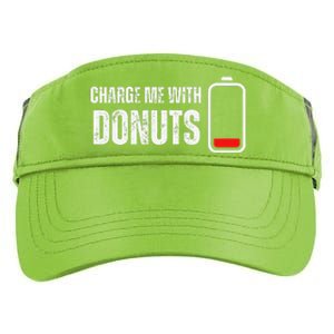 Charge Me With Donuts Funny Sweets Donut Lover Adult Drive Performance Visor