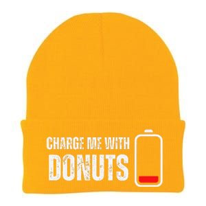 Charge Me With Donuts Funny Sweets Donut Lover Knit Cap Winter Beanie