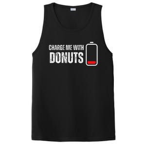 Charge Me With Donuts Funny Sweets Donut Lover PosiCharge Competitor Tank