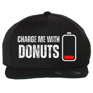 Charge Me With Donuts Funny Sweets Donut Lover Wool Snapback Cap