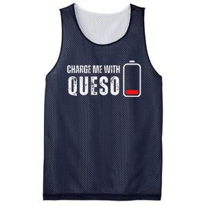 Charge Me With Queso Funny Cheese Queso Dip Lover Mesh Reversible Basketball Jersey Tank