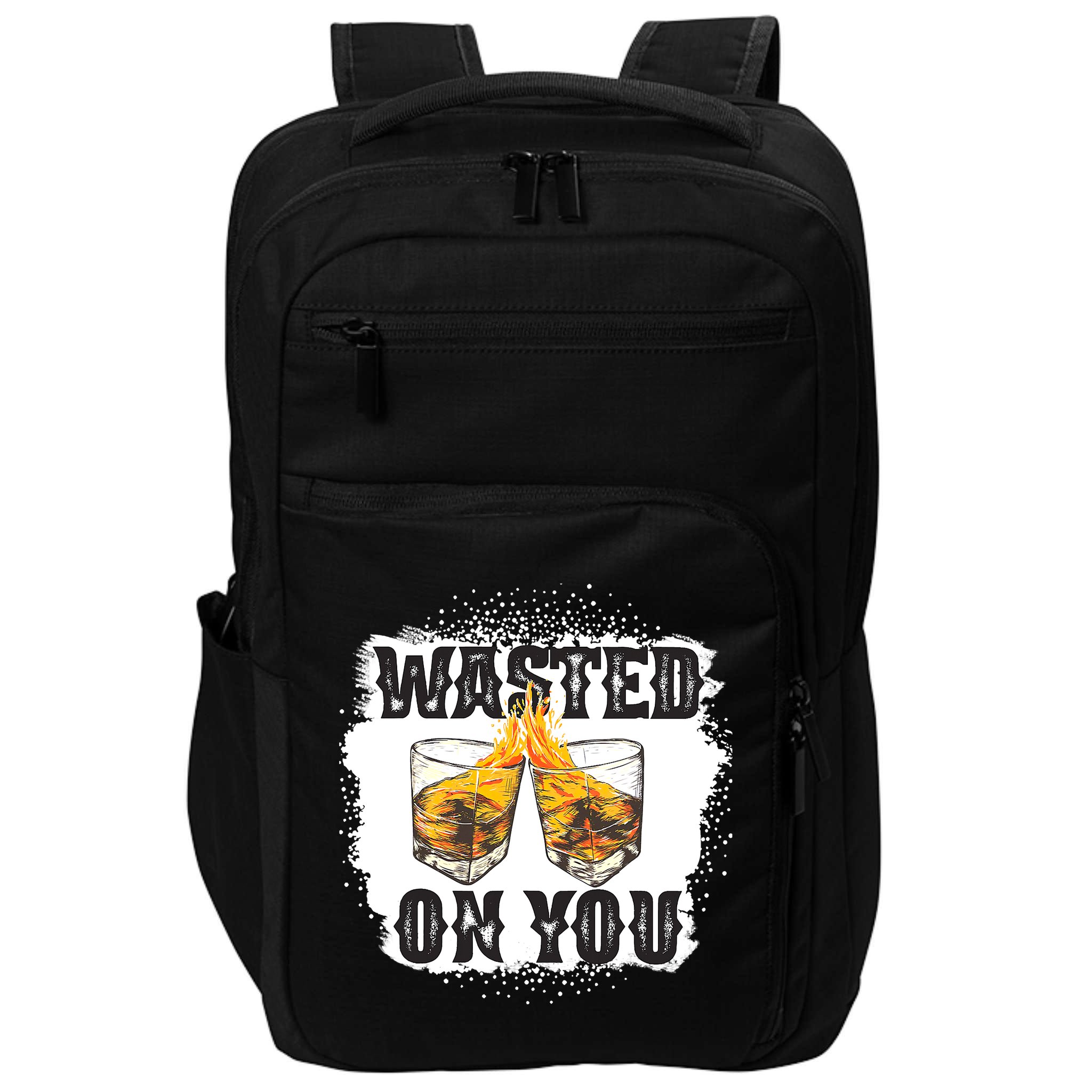 Country Music Western Whiskey Bleached Cowboy Impact Tech Backpack