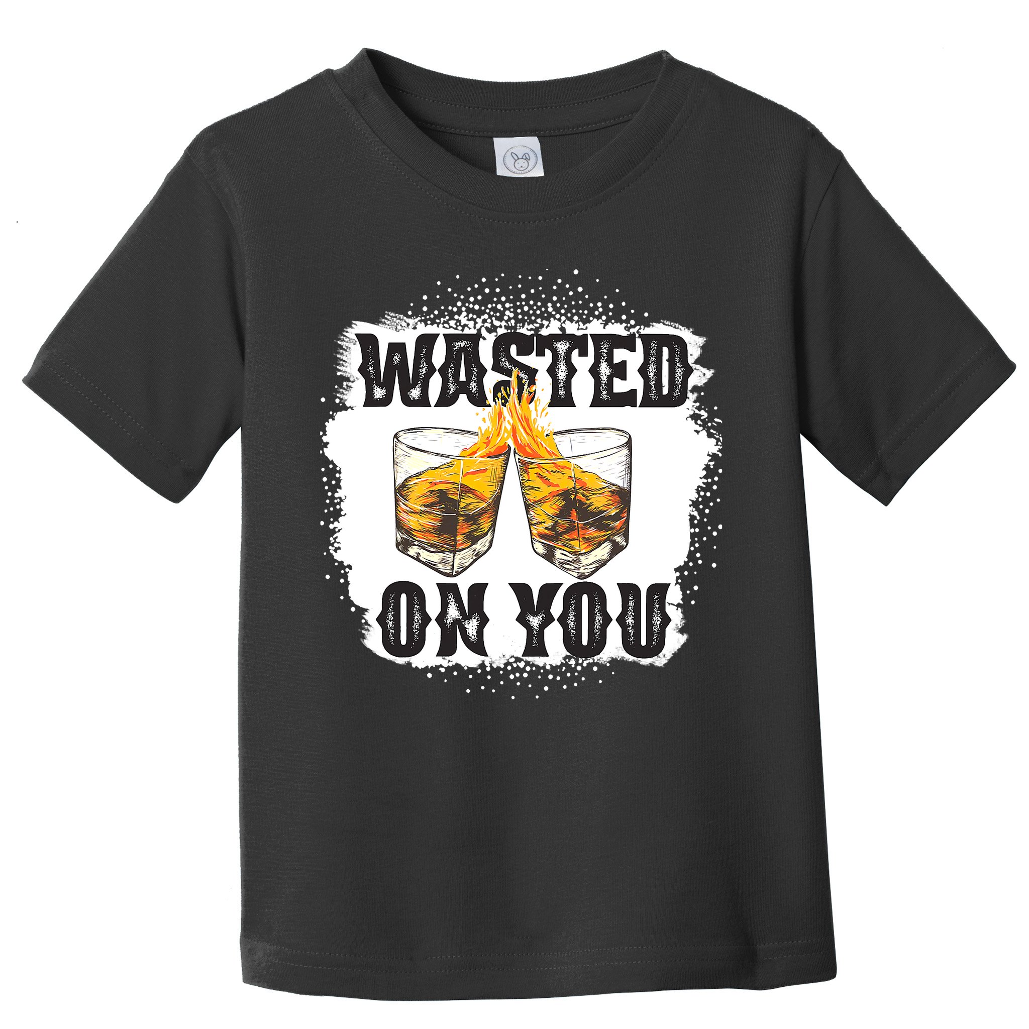 Country Music Western Whiskey Bleached Cowboy Toddler T-Shirt
